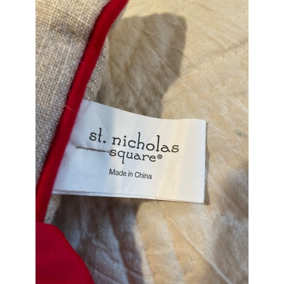 Vintage St. Nicholas Square Love You Deerly Decorative Pillow with Wreath & Bow - Picture 5 of 8